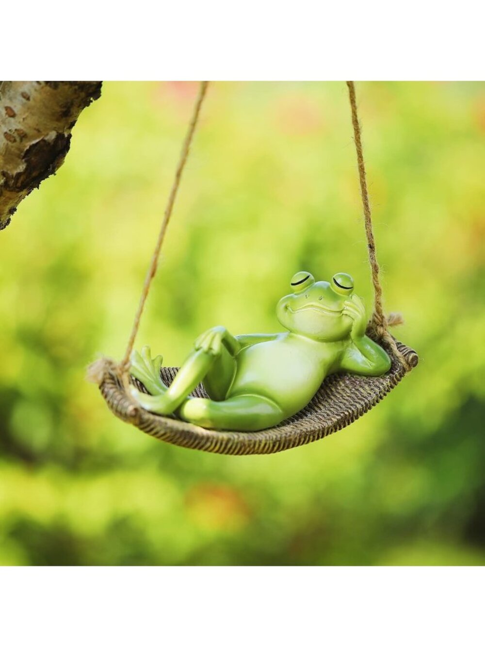 Charming Hanging Sleeping Frog Garden Statue - Outdoor Home DΓ©cor Sculpture